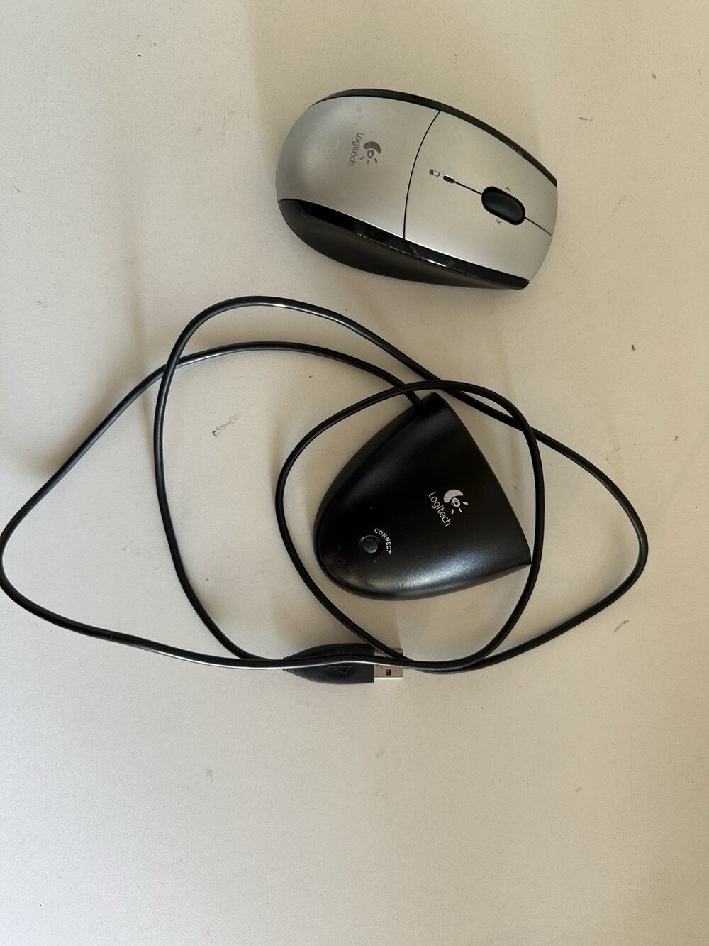Logitech - Cordless Mouse Receiver COMBO- USB - Model C-BN4 Tested And Working.